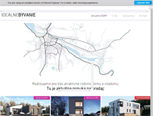 Tablet Screenshot of idealnebyvanie.sk